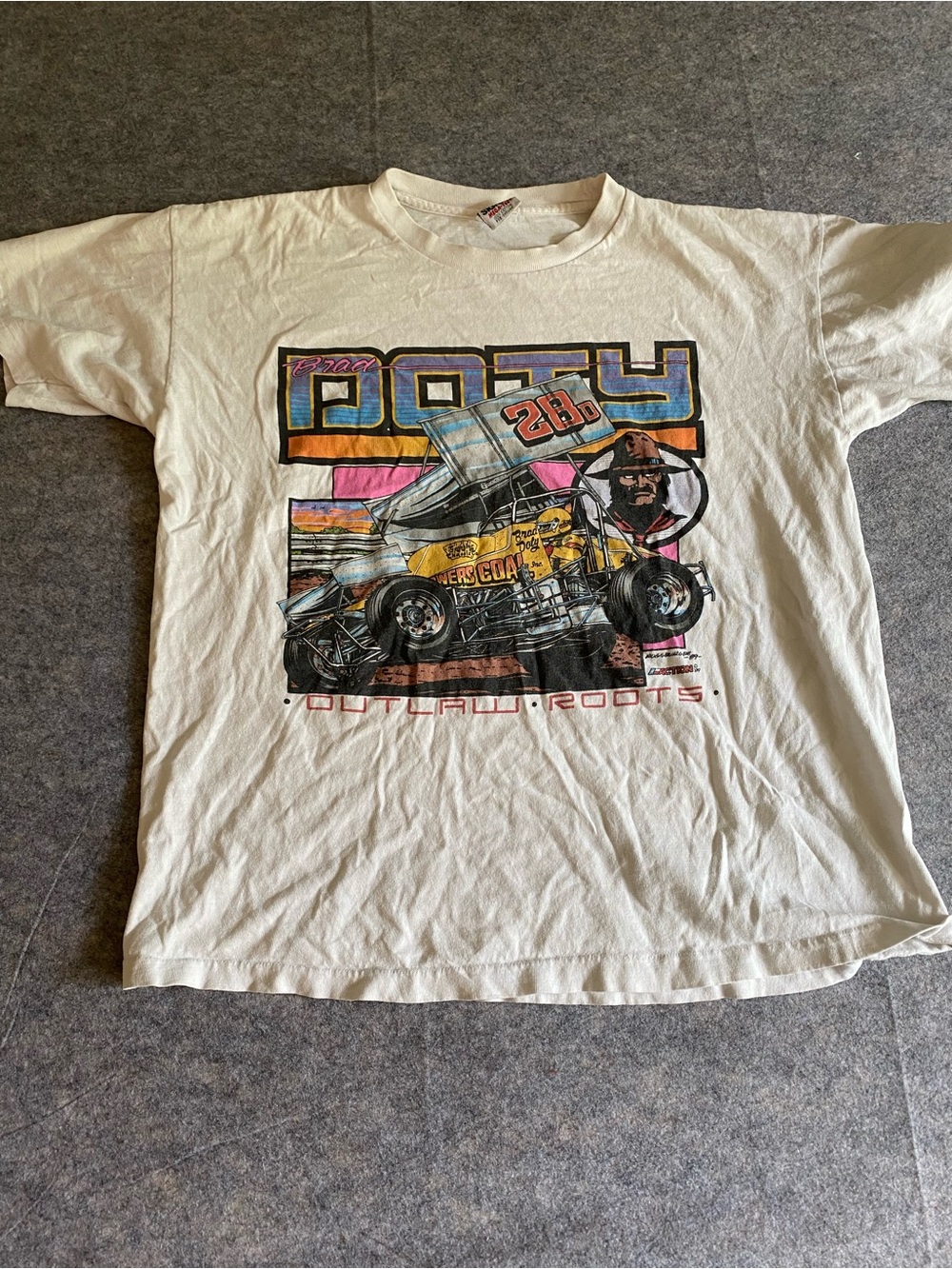 Vintage Brad Doty Racecar Graphic Tee